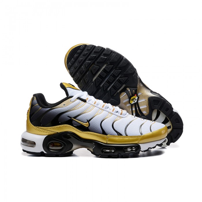 Air Max TN Plus Running Shoes-White/Gold-4963696