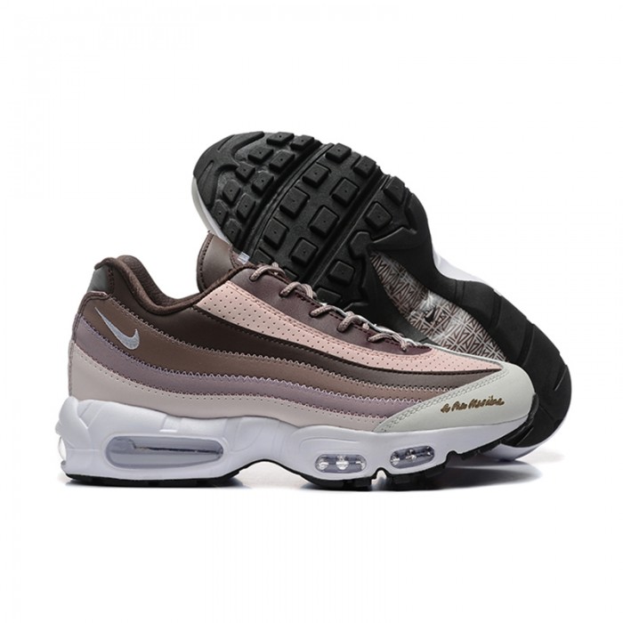 Air Max 95 Running Shoes-Brown/White-9617336