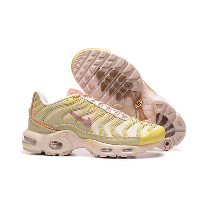 Air Max Plus Tn Women Running Shoes-Khkai/Yellow-5104489