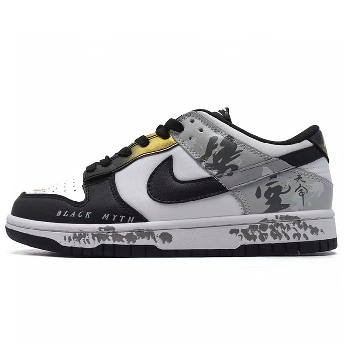 SB Dunk Low Running Shoes-Gray/Black-6970300
