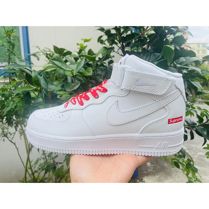 AIR FORCE 1‘07 AF1 High Running Shoes-All White-2683156
