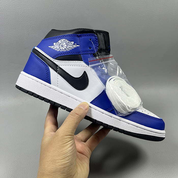 Air Jordan 1 AJ1 High Running Shoes-White/Blue-284467