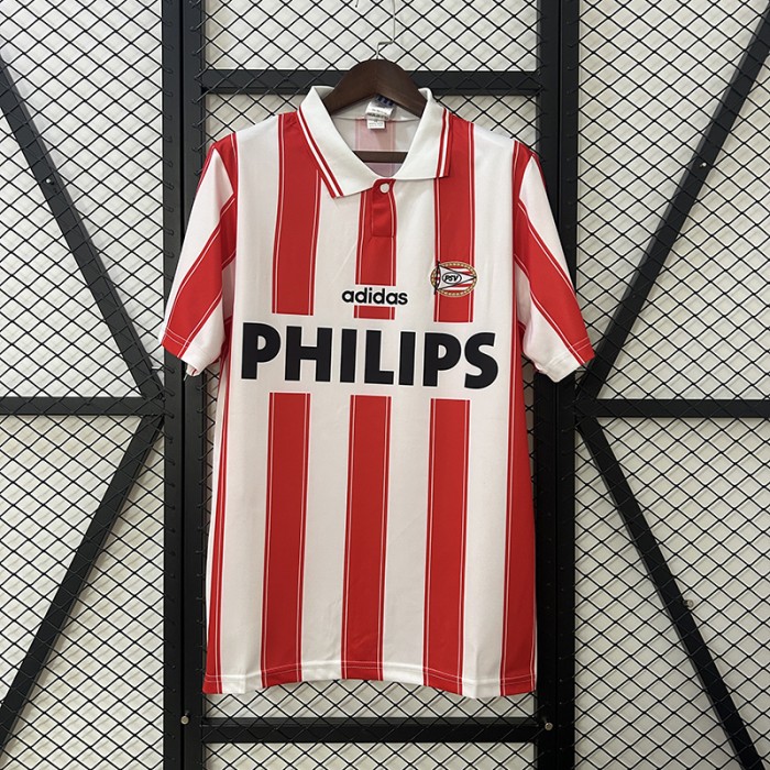 Retro 94/95 Eindhoven Home Red White Jersey Kit Short Sleeve-2304717