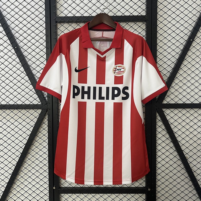 Retro 00/01 Eindhoven Home Red White Jersey Kit Short Sleeve-8399106