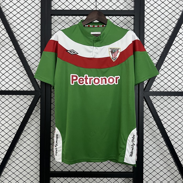 Retro 11/12 Athletic Bilbao Away Green Jersey Kit Short Sleeve-8576563