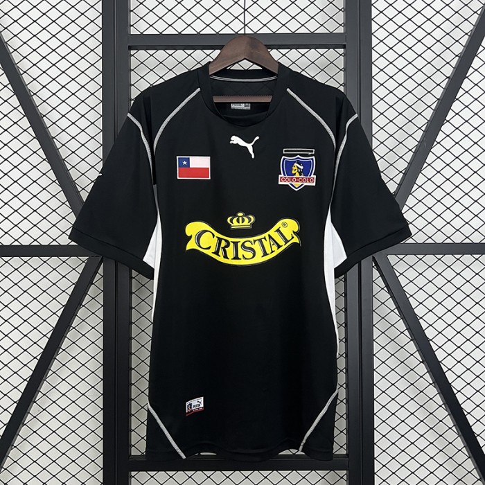 Retro 2003 colo colo Away Black Jersey Kit Short Sleeve-1318688