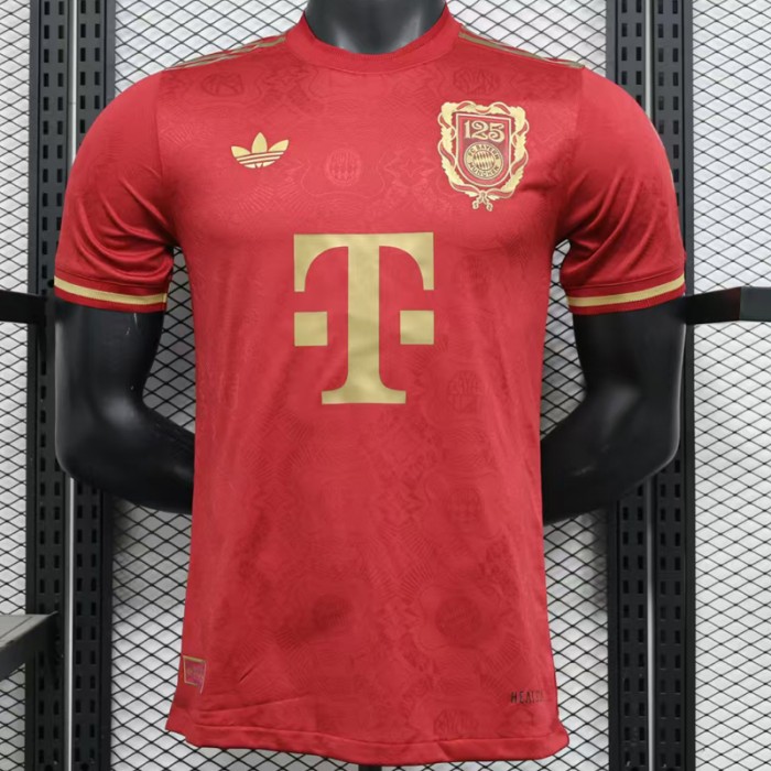25/26 Bayern Munich 125 Anniversary Edition Red Jersey Kit Short Sleeve (Player Version)-4045173