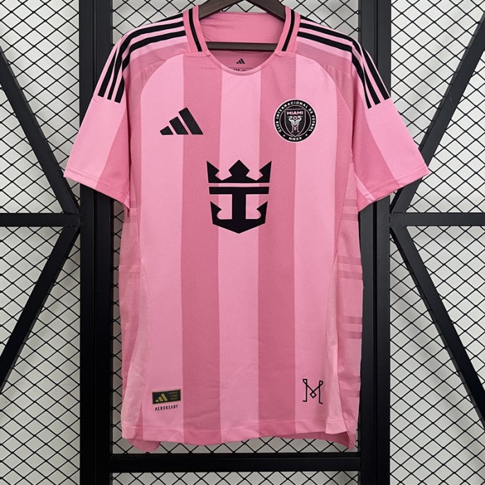 25/26 Miami Home Pink Jersey Version Short Sleeve-6274183