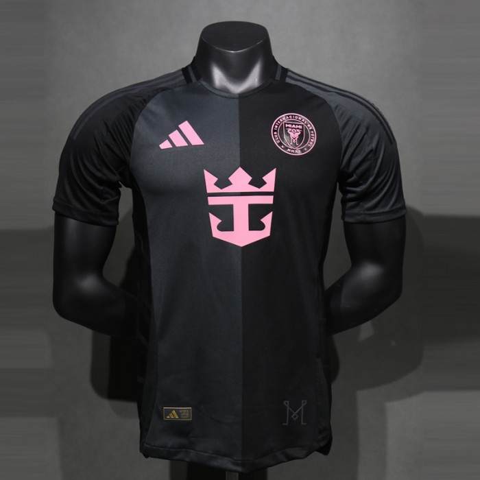 25/26 Miami Away Black Gray Jersey Version Short Sleeve (Player Version)-5368038