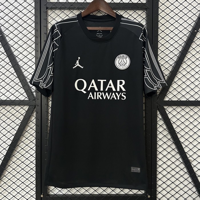 24/25 Paris Saint-Germain PSG Fourth Away Black Jersey Version Short Sleeve-914190