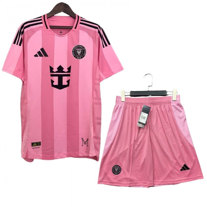 25/26 Miami Home Pink Jersey Version Short Sleeve (Shirt + Short)-5507847