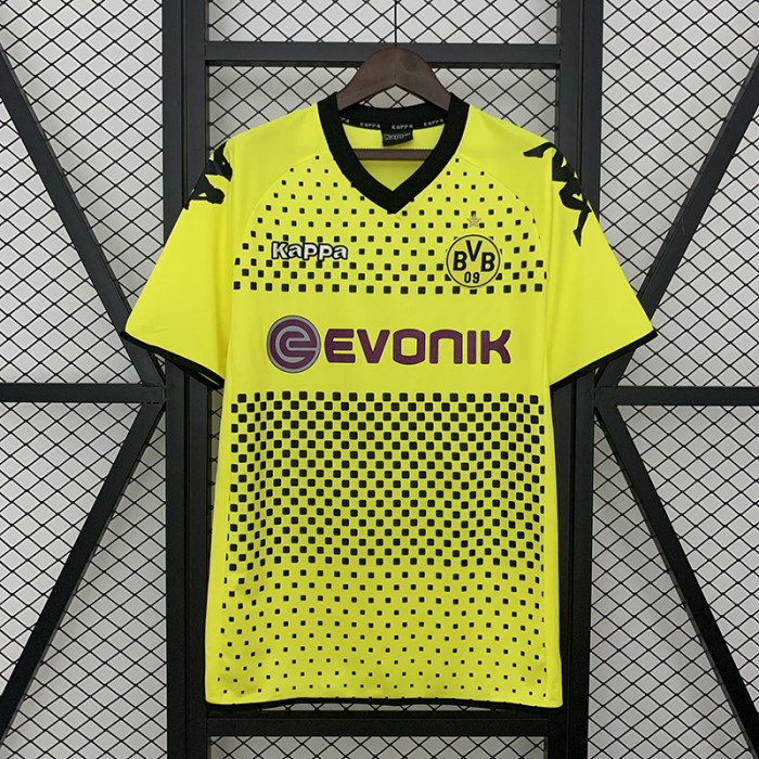 Retro 11/12 Borussia Dortmund Home Yellow Black Jersey Version Short Sleeve-642810