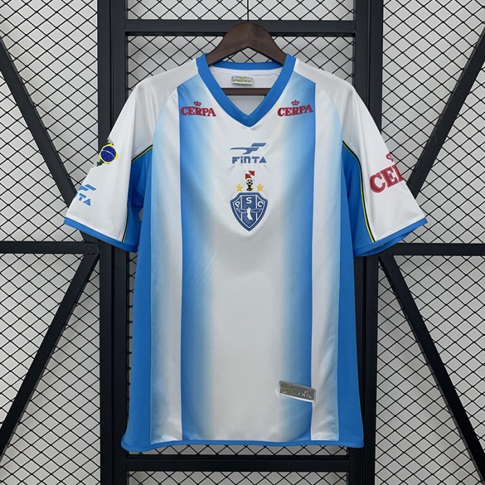 Retro 2003 Paysandu Home Blue White Jersey Version Short Sleeve-6129251