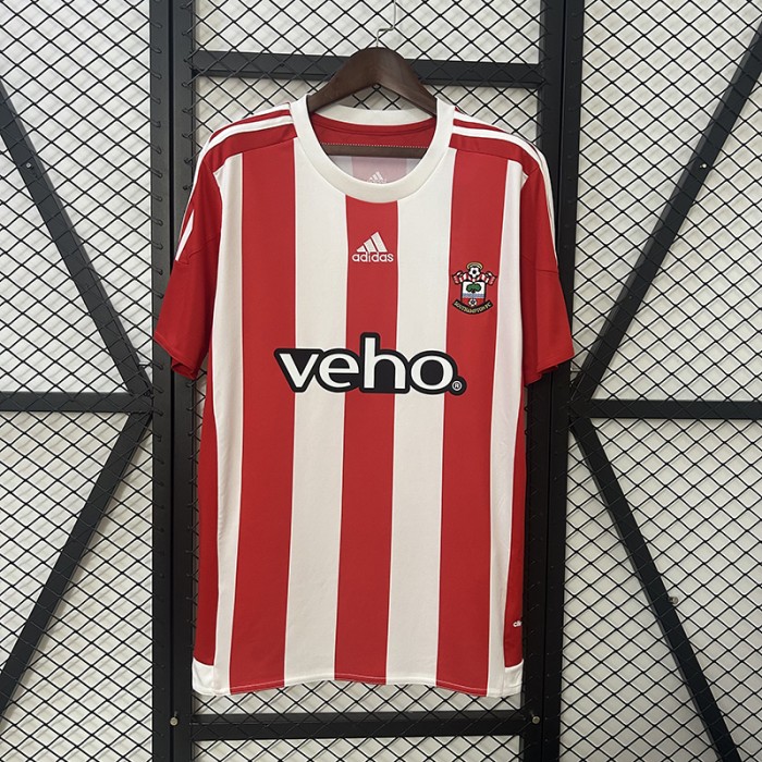 Retro 15/16 Southampton Home Red White Jersey Version Short Sleeve-3819842