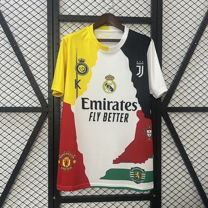 Cristiano Ronaldo 7 Commemorative Edition Jersey Version Short Sleeve-4683525