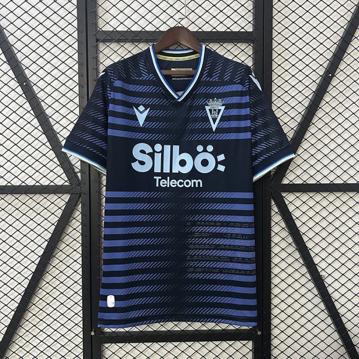 24/25 Cadiz Third Away Navy Blue Jersey Version Short Sleeve-2871610