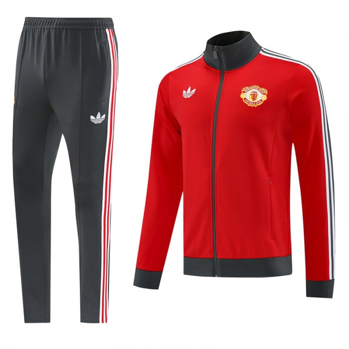 25/26 Manchester United M-U Red Edition Classic Jacket Training Suit (Top+Pant)-8720212
