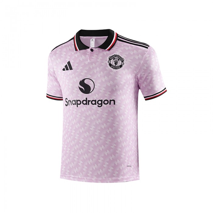 25/26 Manchester United M-U Light Purple Training POLO Jersey Short Sleeve-5864832