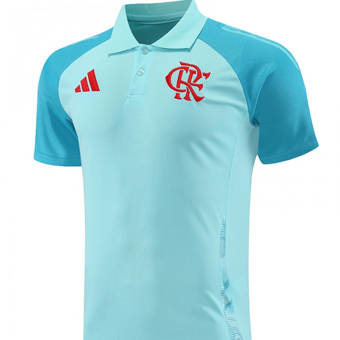 25/26 Flamengo Blue Training POLO Jersey Short Sleeve-9592203