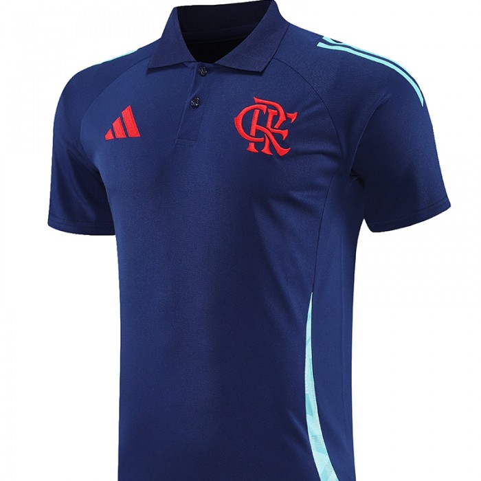 25/26 Flamengo Navy Blue Training POLO Jersey Short Sleeve-9643543