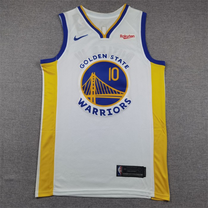 Golden State Warriors BUTLER #10 White Yellow NBA Jersey-5968626