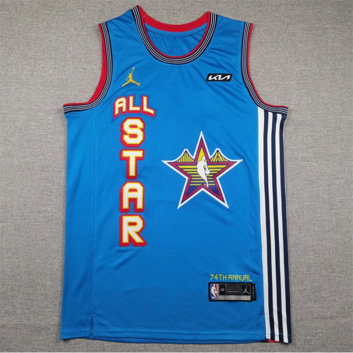All-star Los Angeles Lakers JAMES #23 Blue NBA Jersey-4782249