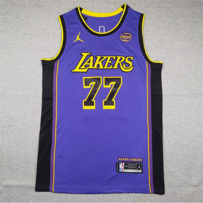 Los Angeles Lakers DONCIC #77 Purple Declaration Edition NBA Jersey-7322275
