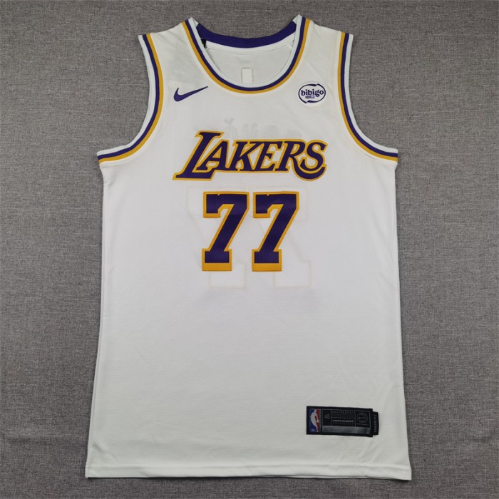 Los Angeles Lakers DONCIC #77 White NBA Jersey-9487032
