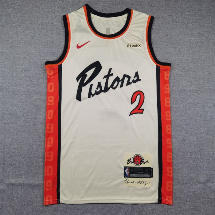 2025 Detroit Pistons CUNNINGHAM #2 White City Edition NBA Jersey-6979803