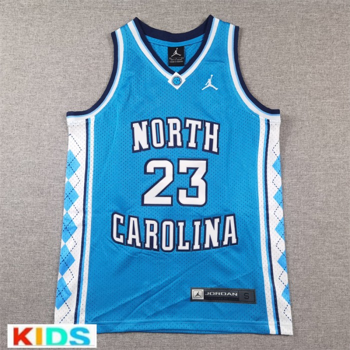 NBA Kids North Carolina JORDAN #23 Blue NBA Kids Jersey-8950392
