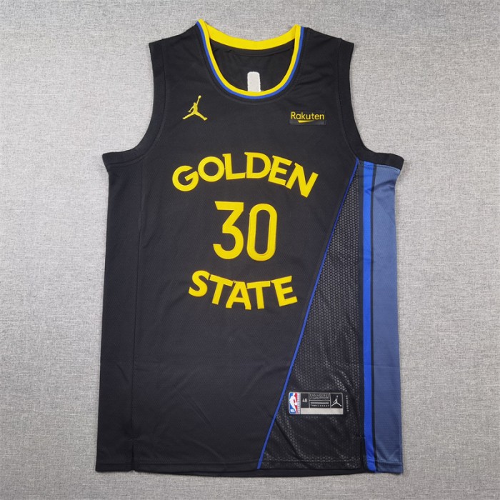 2025 Golden State Warriors CURRY #30 Black Announcement Version NBA Jersey-858805
