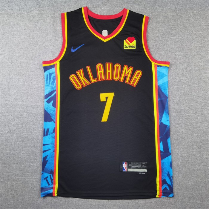 2025 Oklahoma City Thunder City HOLMGREN #7 Black NBA Jersey-3475075