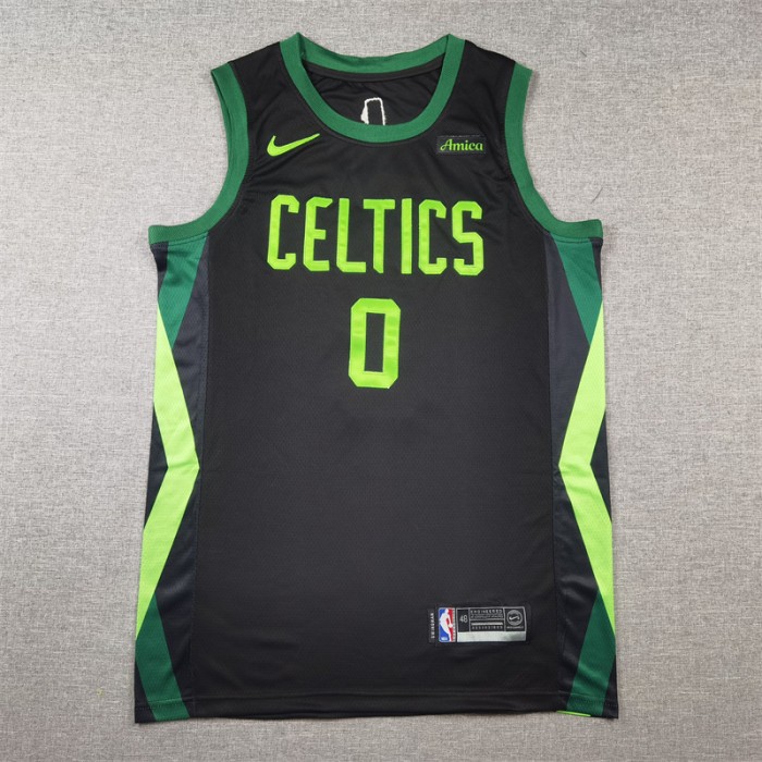 2025 Boston Celtics TATUM #0 Black City Edition NBA Jersey-9214270