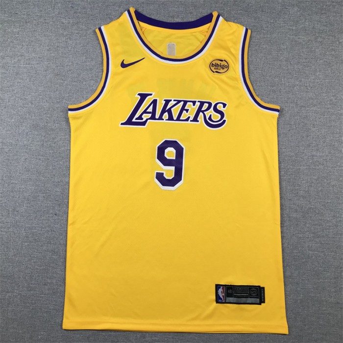 Los Angeles Lakers JAMES JR #9 Yellow NBA Jersey-8932442