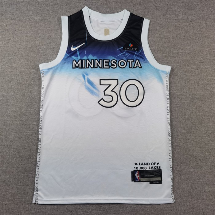 2025 Minnesota Timberwolves RANDLE #30 White City Edition NBA Jersey-4308760
