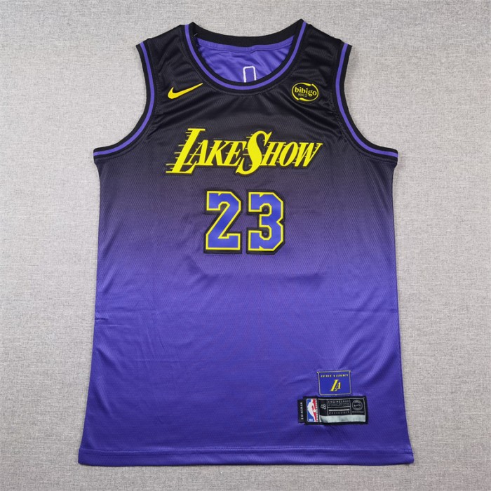 2025 Los Angeles Lakers JAMES #23 Purple City Edition NBA Jersey-2868447