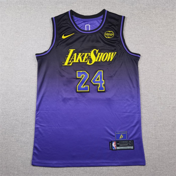 2025 Los Angeles Lakers BRYANT #24 Purple City Edition NBA Jersey-2678833