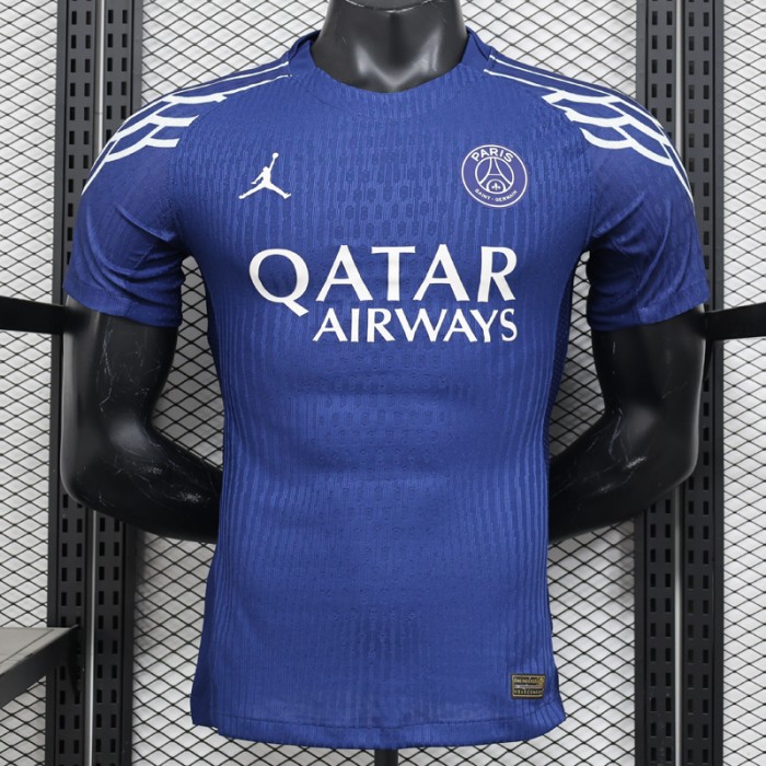 24/25 Paris Saint-Germain PSG Fourth Away Blue Jersey Version Short Sleeve (Player Version)-2725424