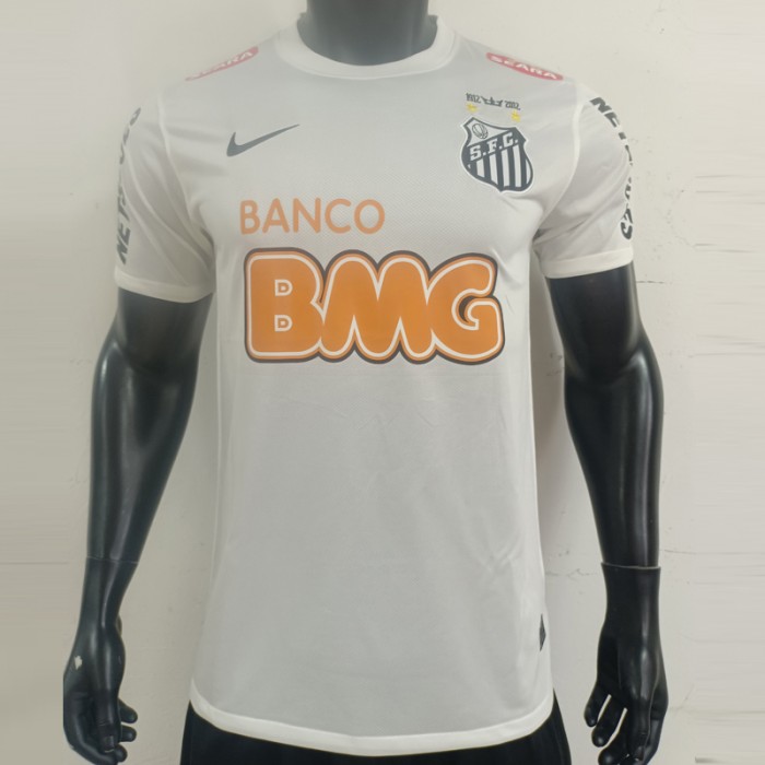 Retro 2013 Santos Laguna Home White Jersey Version Short Sleeve (Player Version)-9542025