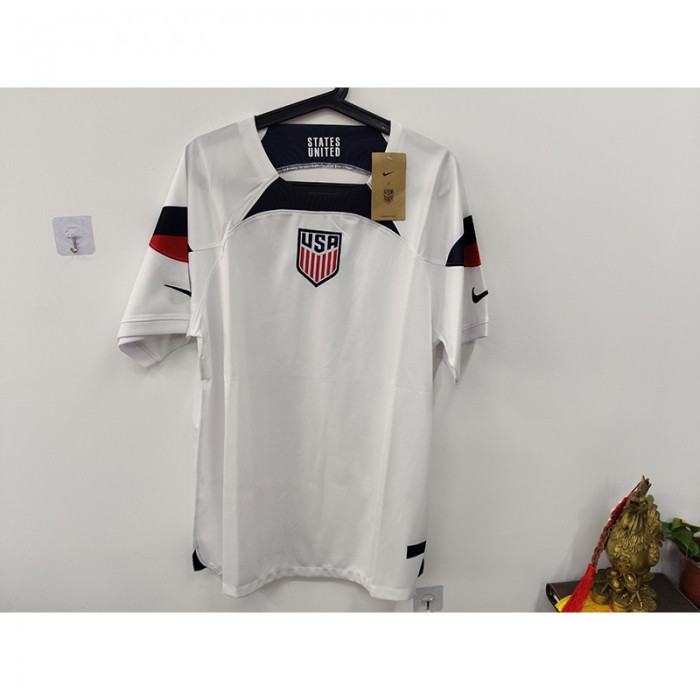 STOCK CLEARANCE [SIZE XL] 2024 USA Home White Jersey Kit short Sleeve-7752040