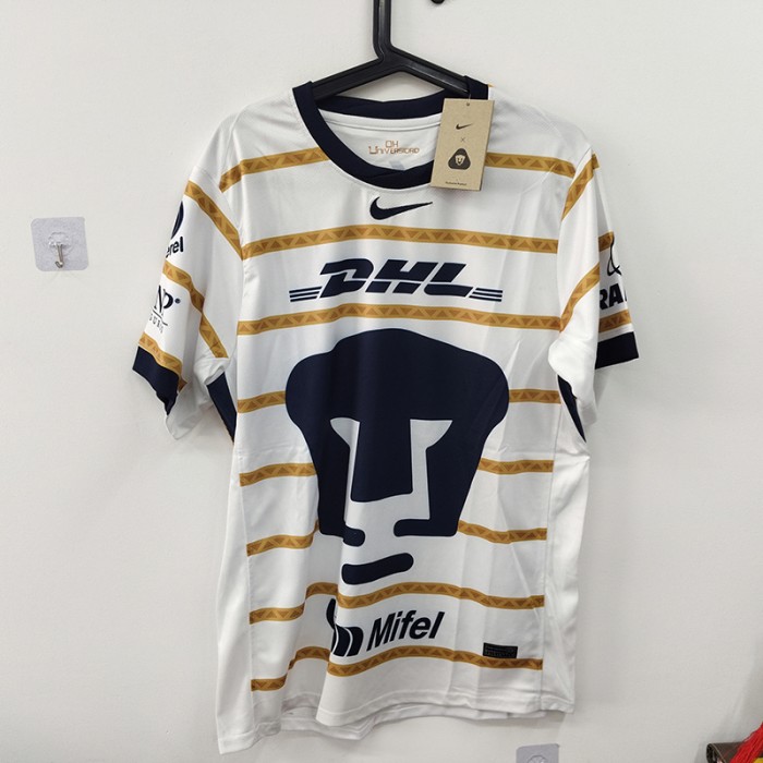 STOCK CLEARANCE [SIZE L] Pumas UNAM White Black Jersey Kit short sleeve-9751124