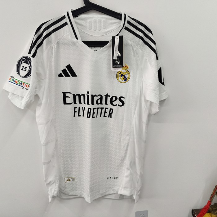 STOCK CLEARANCE [SIZE M] 24/25 Real Madrid Home Mbappé 9 White Jersey Version Short Sleeve (Player Version)-9636893