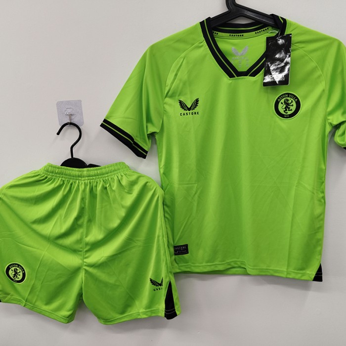 STOCK CLEARANCE [SIZE 22] Chelsea Green Jersey Kit short sleeve (Shirt + Short)-3490879