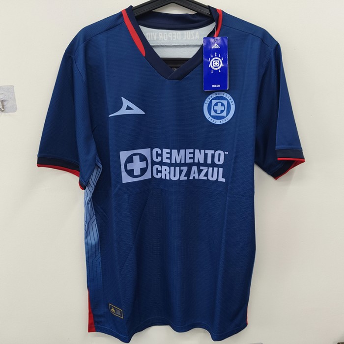 STOCK CLEARANCE [SIZE L] Cruz Azul Navy Blue Jersey Kit short sleeve-8654571