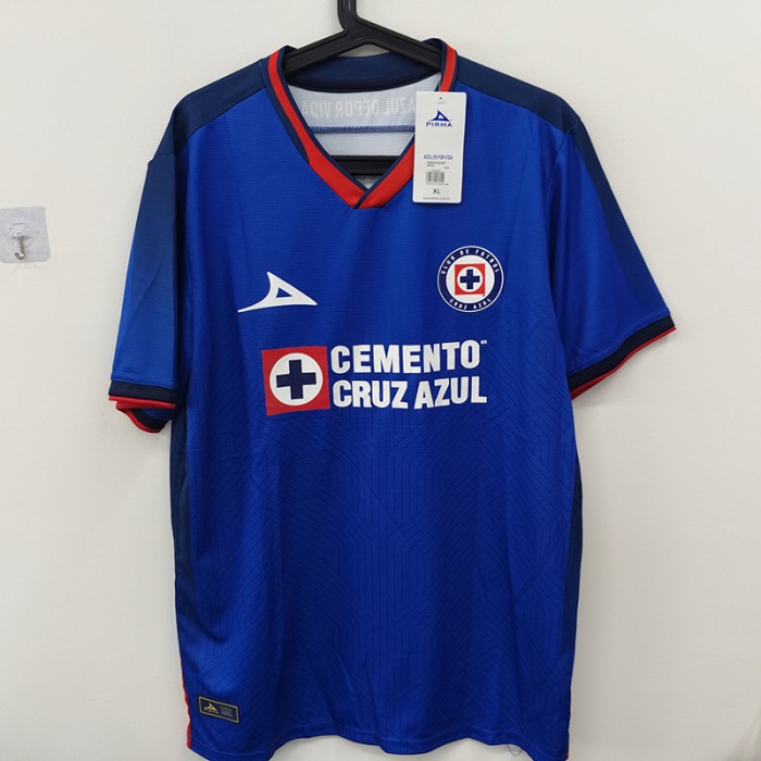 STOCK CLEARANCE [SIZE XL] Cruz Azul Blue Jersey Kit short sleeve-1996001