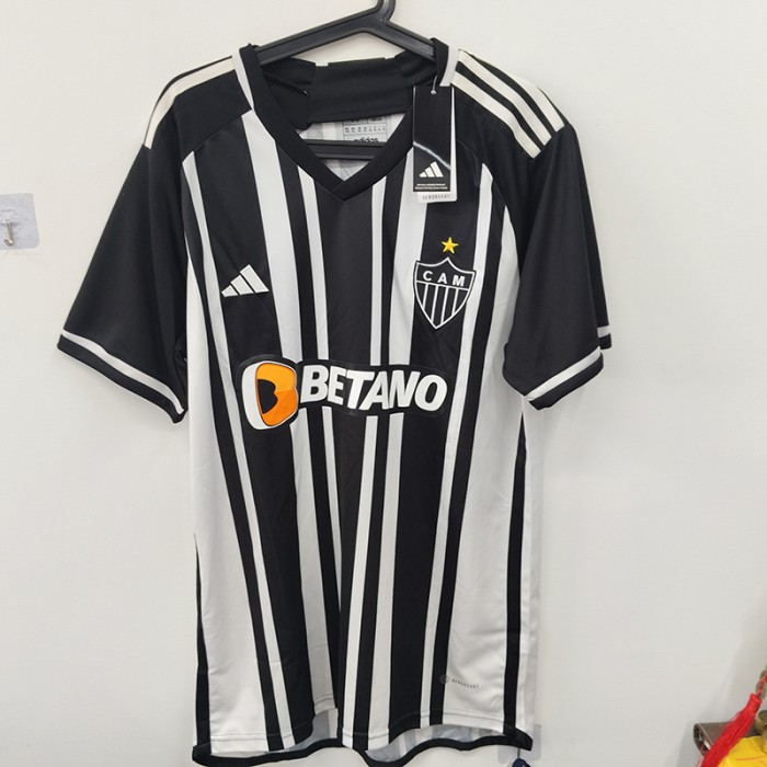 STOCK CLEARANCE [SIZE XL] 23/24 Atlético Mineiro Home White Black Jersey Kit short sleeve-4289402