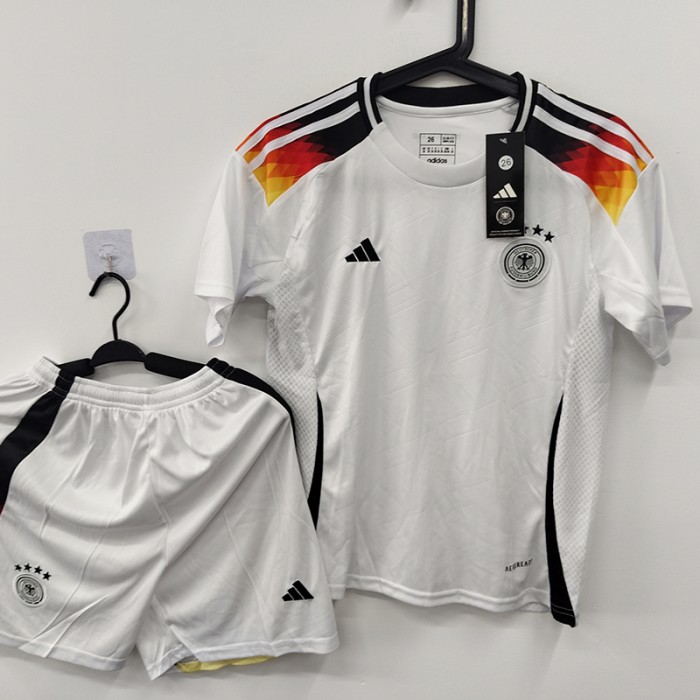STOCK CLEARANCE [SIZE 26] 2024 Germany Home White Jersey Kit short sleeve (Shirt + Short)-6476009