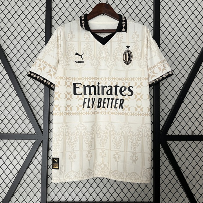 23/24 AC Milan Beige Khkai Jersey Kit short sleeve-9308733