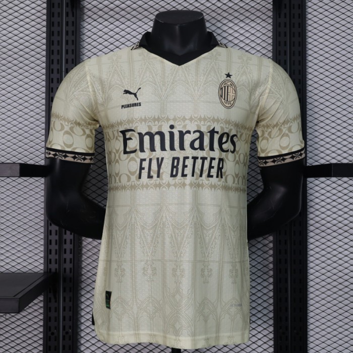 23/24 AC Milan Beige Khkai Jersey Kit short sleeve (Player Version)-152773