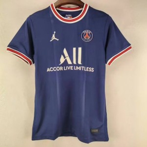 Retro 21/22 Paris Saint-Germain PSG Home Nvay Blue Jersey Kit short sleeve-8063678